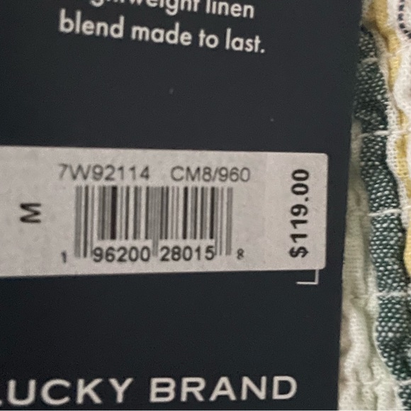 LUCKY BRAND LINEN SUMMER BOHO DRESS NWT - Picture 4 of 4